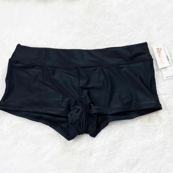 NWT Raisins Surf Shorts Swim Bikini Bottoms in Black - Picture 4 of 7